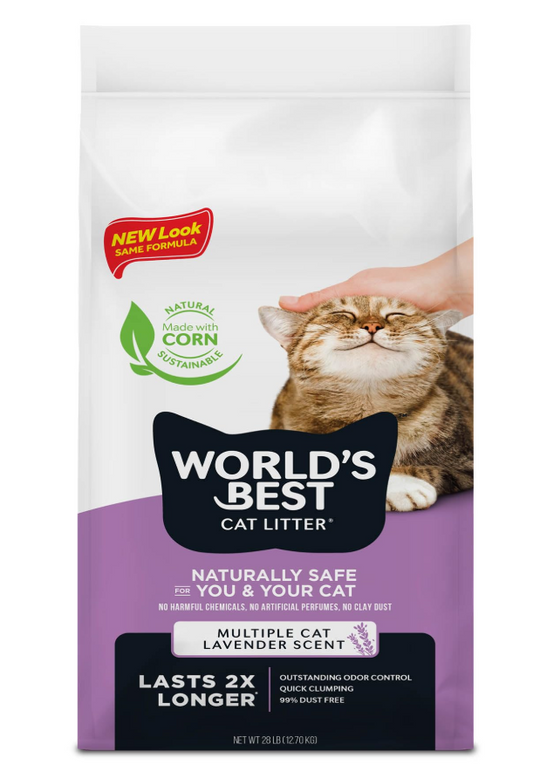 World Best Scented Multi Cat Clumping 28lb-12.70Kg