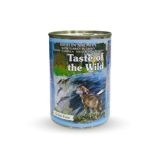 Taste of the Wild Rich In Salmon With Turkey In Gravy For Adult And Senior Dogs - 390g