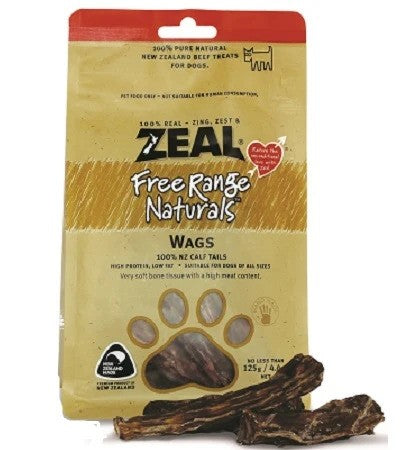 Zeal Free Range Naturals Wags  Dog Treats -125G