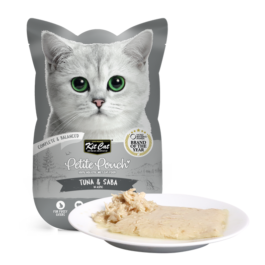 Kitcat Tuna and Saba Petite Pouch-70G