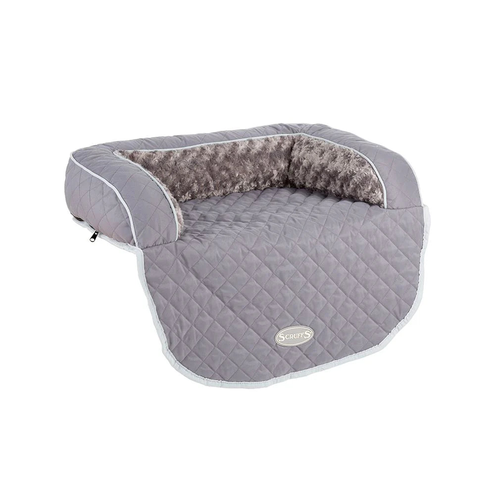 Scruffs Wilton Sofa Dog Bed (Small-Grey)