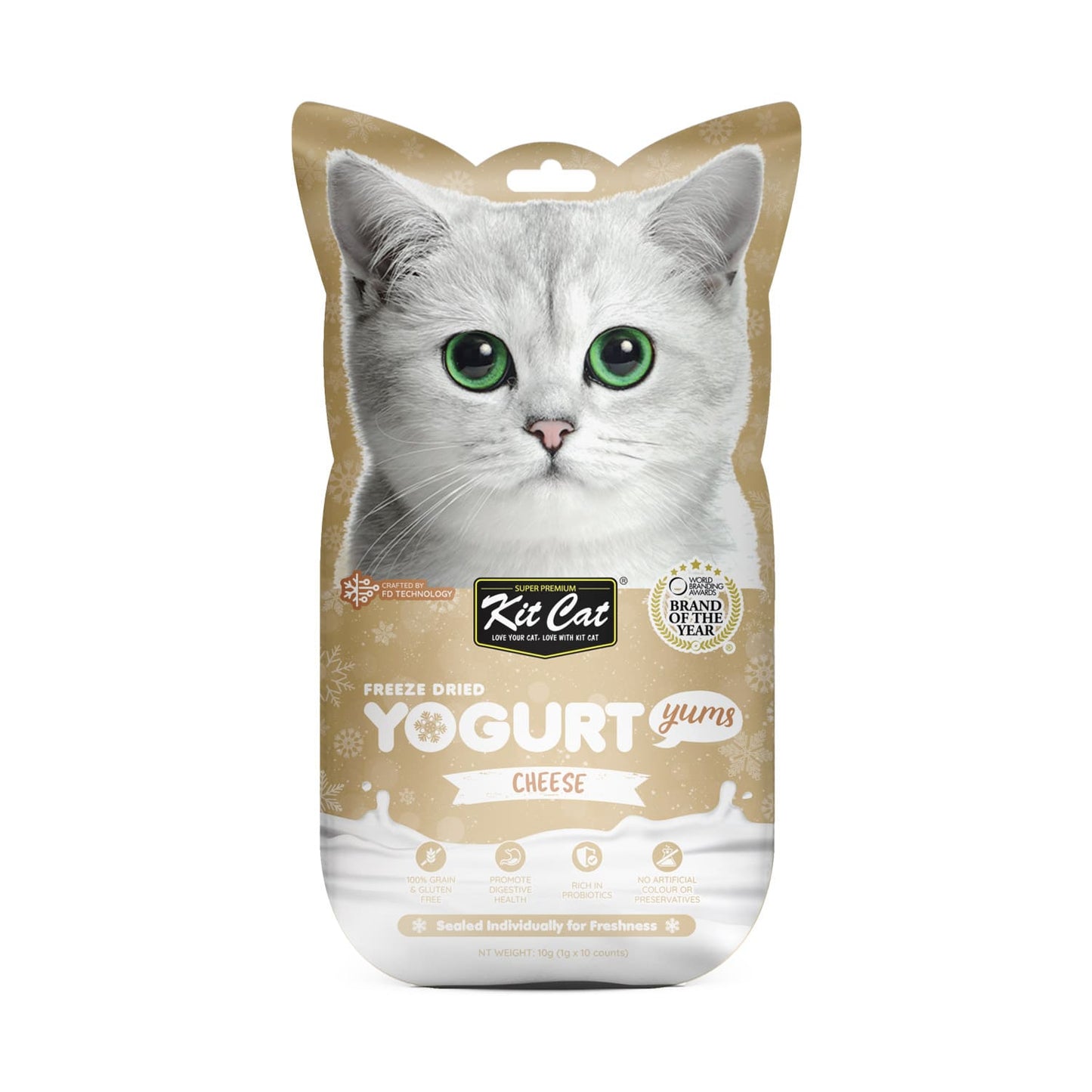 Kit Cat Freeze Dried Yogurt Yums Cheese (10x1g)