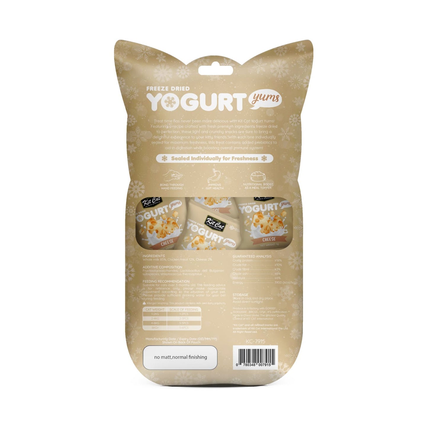Kit Cat Freeze Dried Yogurt Yums Cheese (10x1g)