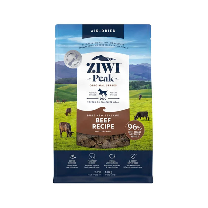 Ziwi Peak Air Dried Beef Dog Dry Food - 1kg
