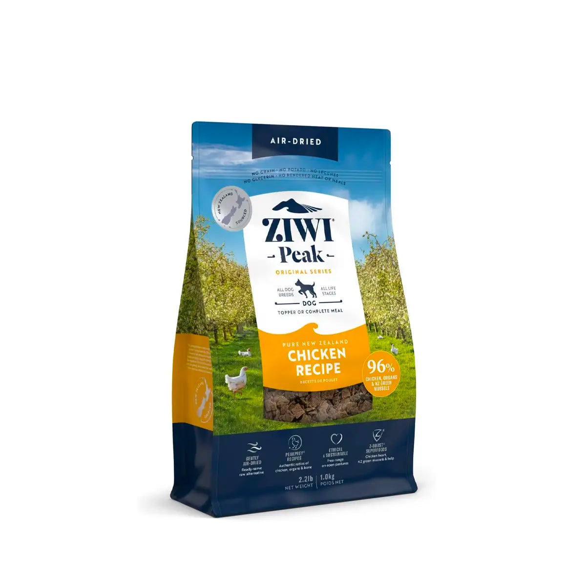 Ziwi Peak Air Dried Chicken Dog Dry Food - 1kg