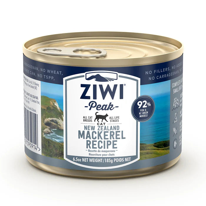 ZIWI Peak Mackerel Recipe Canned Wet Cat Food-185G