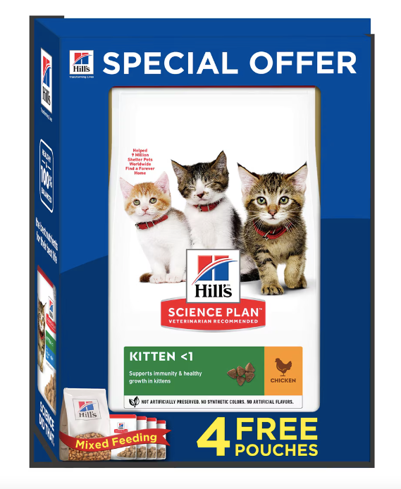 Hill's Science Plan Kitten With Chicken Dry Food Promo Box