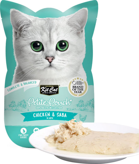 Kitcat Chicken and Saba Petite Pouch-70G