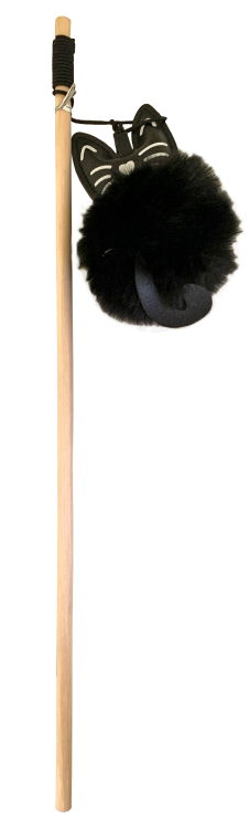 CAT STICK FRIGHT BLACK CAT 40cm