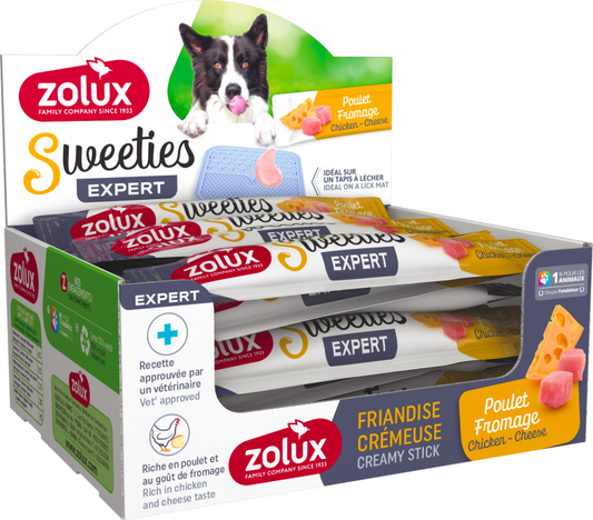Zolux-Sweeties Creamy Stick For Dogs With Chicken & Cheese