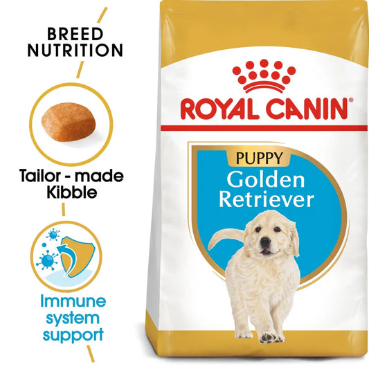 Royal Canin  Puppy Breed Health Nutrition Golden Retriever Dog Food Dry- 12 kg Best Before 12-10-2025)