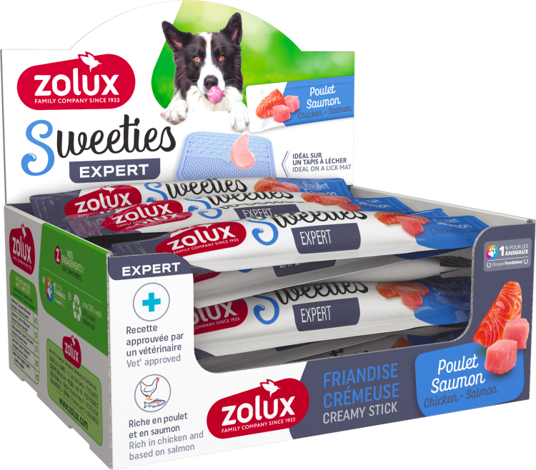 Zolux-Sweeties Creamy Stick For Dogs With Chicken & Salmon
