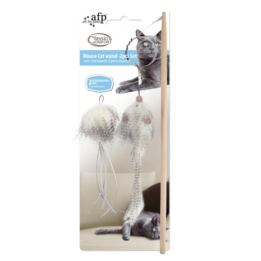 Classic Comfort Mouse Cat Wand-Set