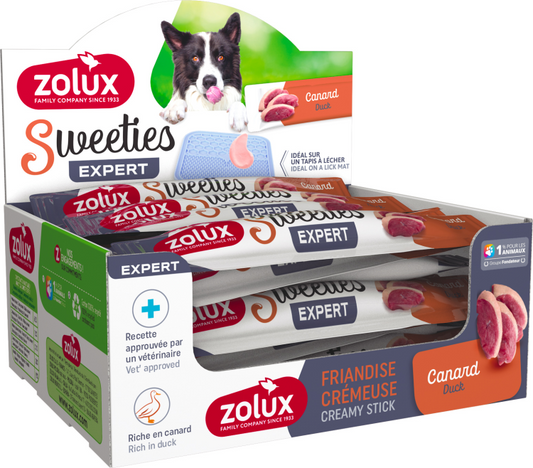 Zolux-Sweeties Creamy Stick For Dogs With Duck