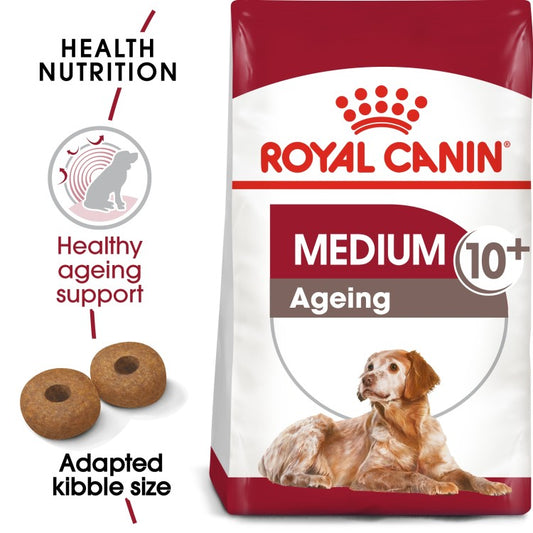 Royal Canin Medium Ageing 10+ Size Health Nutrition Dog Food Dry- 3kg