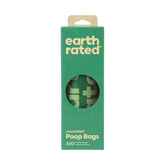 Earth Rated Dog Poop Bags Roll Box Unscented  - 300 bags unscented