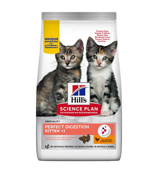 Hillls Science Plan Perfect Digestion Kitten Chicken And Brown Rice 1.5kg