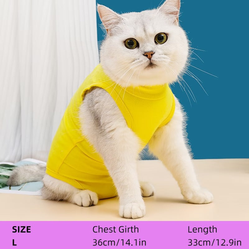 Fit High-Elasticity Pet Recovery Suit - Sterilization &, Breathable Fabric for Small Dogs and Cats,
