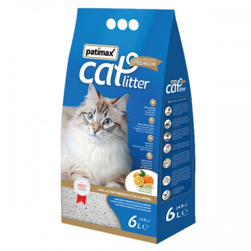 Patimax Premium Ultra Clumping Cat Litter Soap Fragrance-6L