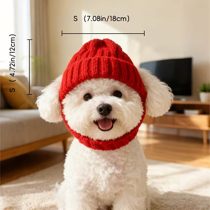 Knitted Hat for Maltese Small Dogs