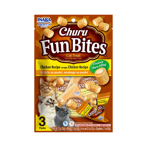 Inaba-Churu Fun Bites Chicken Wrap Chicken Recipe -60g