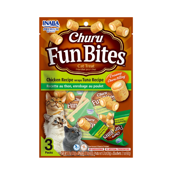 Inaba-Churu Fun Bites Chicken Wrap With Tuna Recipe -60g