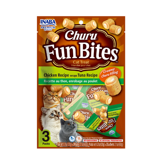 Inaba-Churu Fun Bites Chicken Wrap With Tuna Recipe -60g
