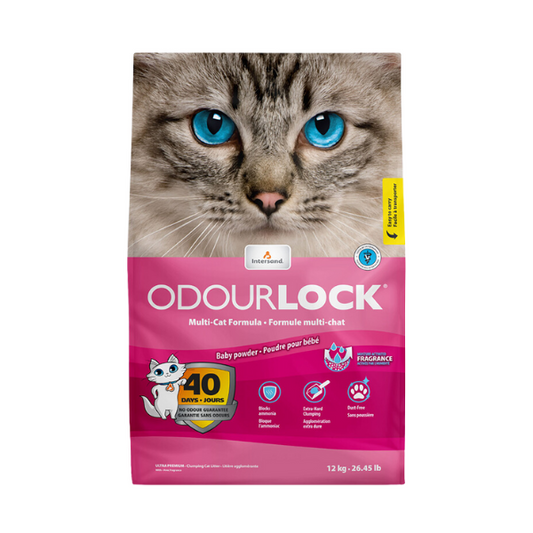 Intersand Odourlock Baby Powder Cat Litter-12kg