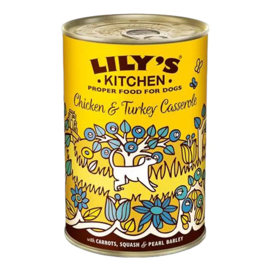 Lily's Kitchen Chicken & Turkey Casserole Wet Dog Food  - 400G