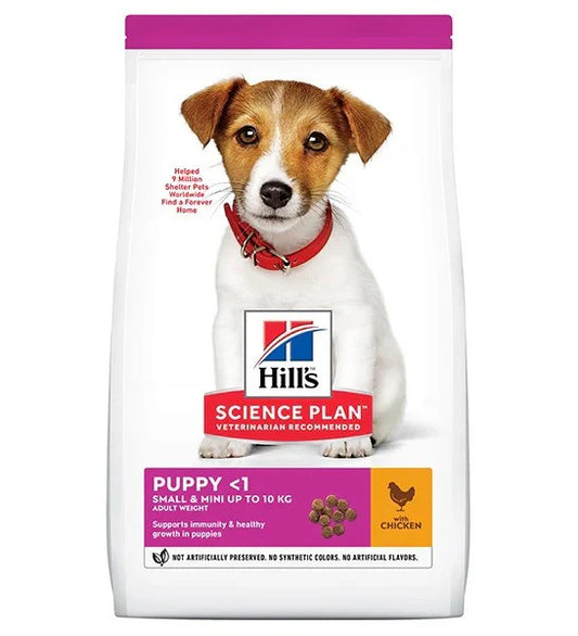 Hills Science Plan Small & Mini Puppy Dry Dog Food With Chicken - 6Kg (Best Before 12-2025)