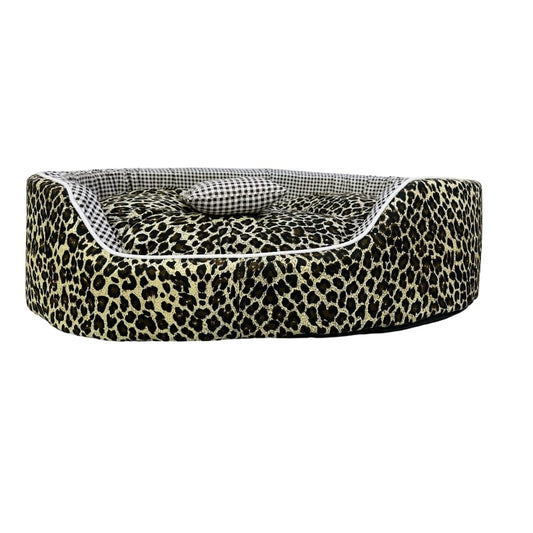 Coco Kindi Washable Oval Shape Cotton Bed -Size #2 Black