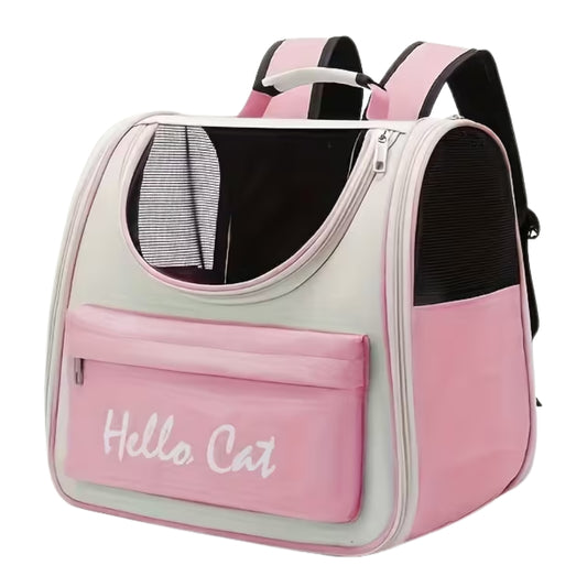 Hello Cat Pet Back Pack Large Capacity -34*25*37cm(Pink)