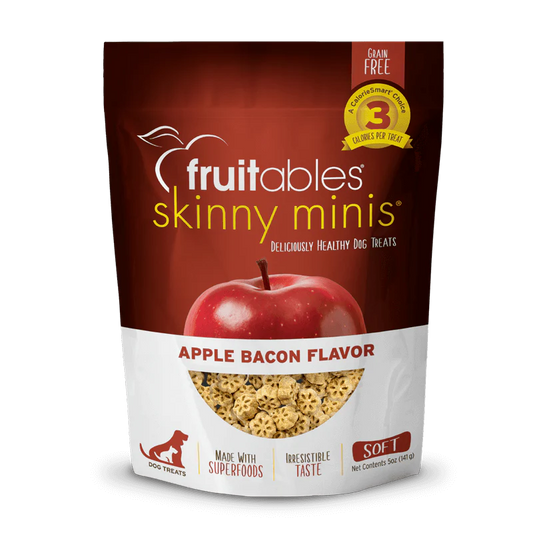 Fruitables Skinny Minis  Apple Bacon Flavor Dog Treats - 141G (Best Before 19-04-2026)