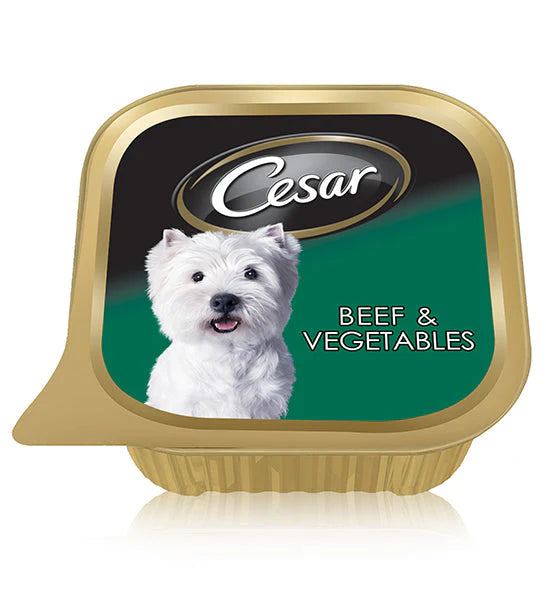 Cesar with Beef & Vegetables Wet Dog Food -100g