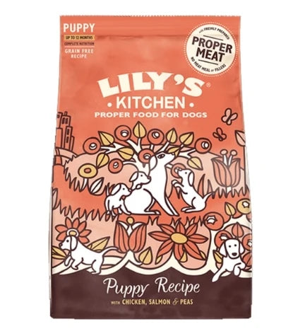 Lily's Kitchen Puppy Recipe With Chicken,salmon&Peas Dry Food-2.5KG