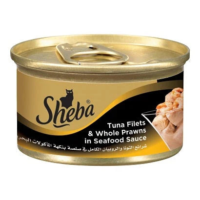 Sheba Tuna & Prawn In Sea Food Wet Cat Food - 85g
