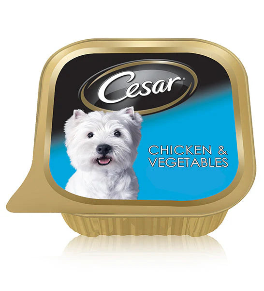 Cesar with Chicken & Vegetables Wet Dog Food -100g