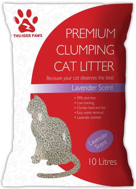 Thunder Paws Advance Care-Clumping Cat Litter 8.45 kg/10 Liters 10L/ Lavender