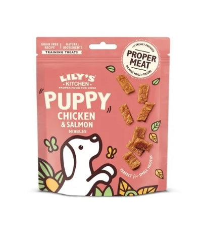 Lily's Kitchen Chicken and Salmon Nibbles Puppy Treats - 70G