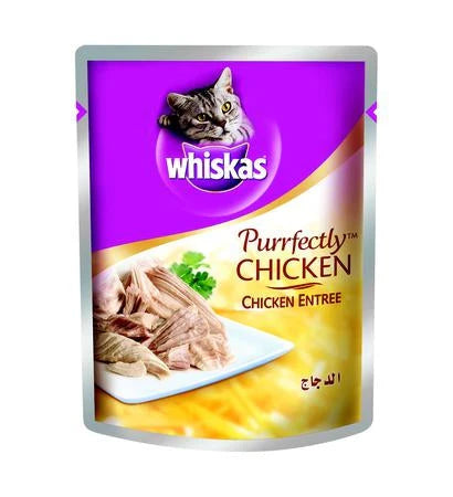 Whiskas Purrfectly Wet Cat Food With Chicken Entree in Gravy - 85g