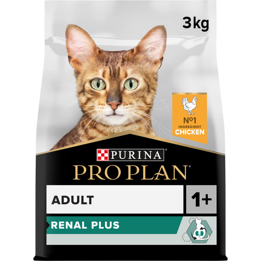 Pro Plan Adult Renal Plus Dry Cat Food With Turkey- 3 kg